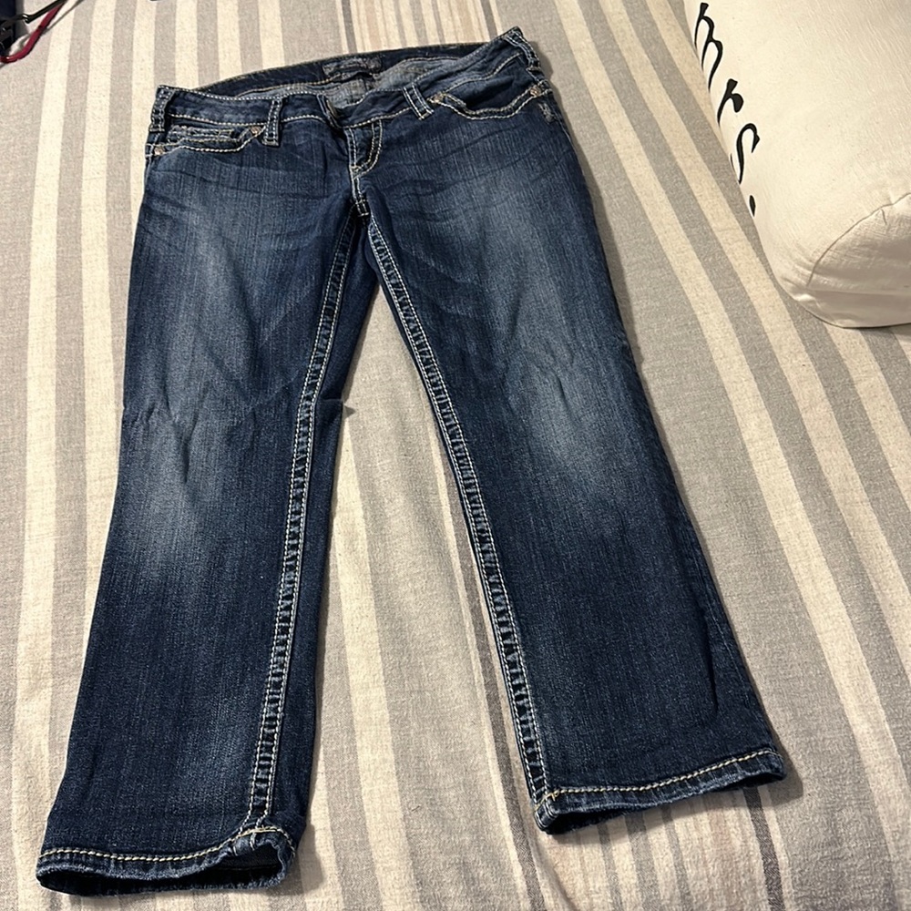 Silver Tuesday Capri Jeans